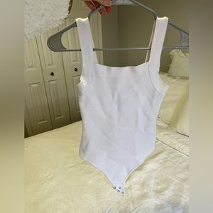 White Abercrombie Bodysuit